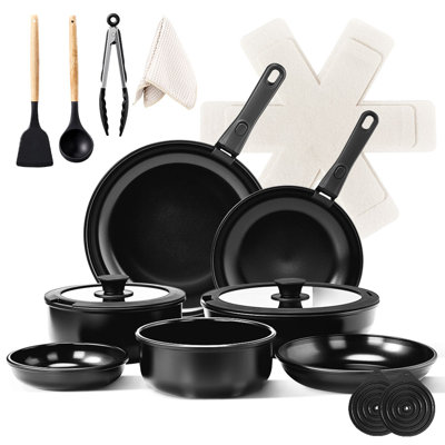 19 - Piece Non-Stick Aluminum Cookware Set