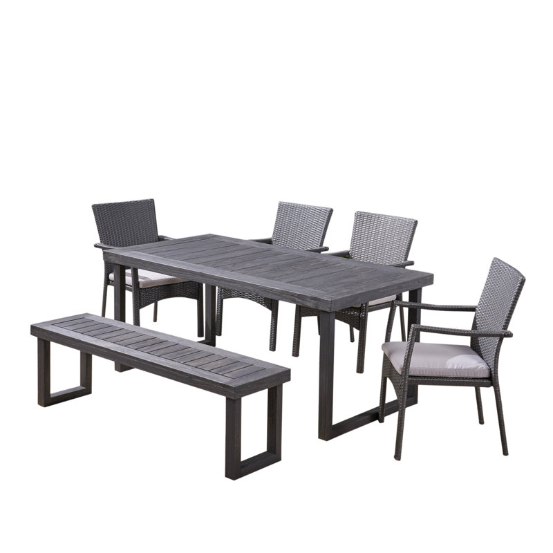 Ensemble repas 6 pièces avec coussins Revilla