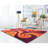 Fitts Abstract Shag Red/Burnt Orange/Light Orange Area Rug-1791087041