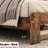 Dark Brown King Size Bed Frame, Wood Platform Design, Noise , No Box Spring, Fast Installation, Spacious Under Storage, High - Quality Metal & Platform, Simple Setup, Large Space, Solid And Structure-128716343-128716344