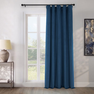 Matra Room Darkening Rod Pocket Single Curtain Panel