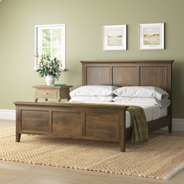 Remmy Solid Wood Panel Bed & Reviews | Birch Lane