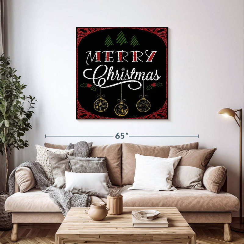 Lelend Merry Christmas Glitter, 39" H x 39" W