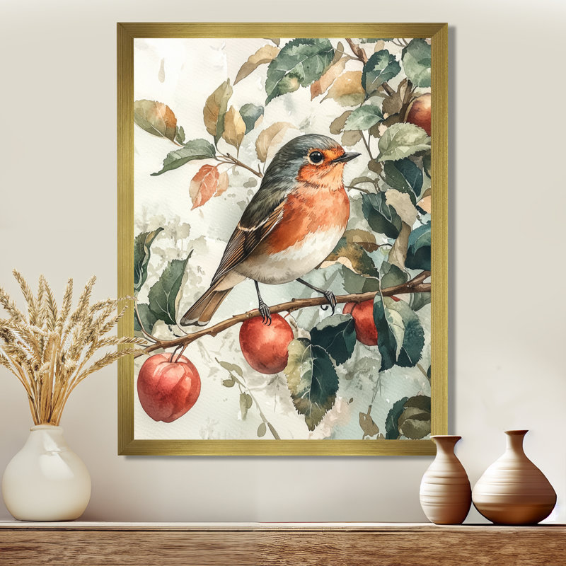 Lattimer - animaux, art mural sur toile, H 44 po x l 34 po, Reproduction encadrée sans passe-partout, Or