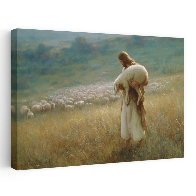 «Tendant His Flock I», reproduction d'art abstrait contemporain, H 24 po x l 36 po