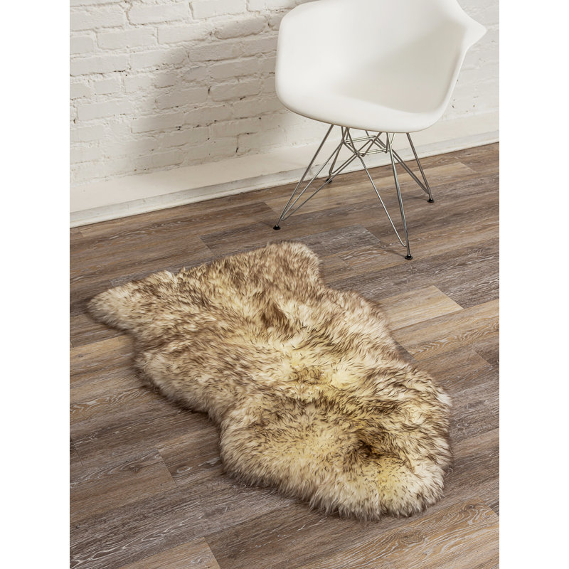Paulo Sheepskin Animal Print Indoor Rug