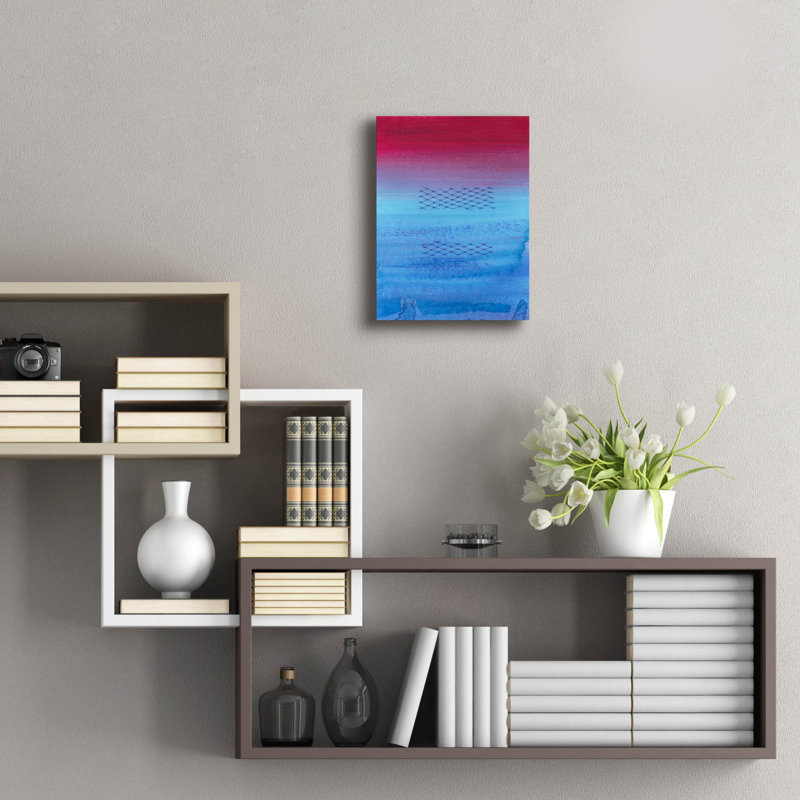 Art mural en acrylique, "12" x 16 "," Gently Oppose 2 "par Renee Kaelber
