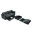 Canapé modulaire en L avec repose-pieds mobile-2083257754