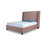Lit plateforme tapissier en velours Parlay