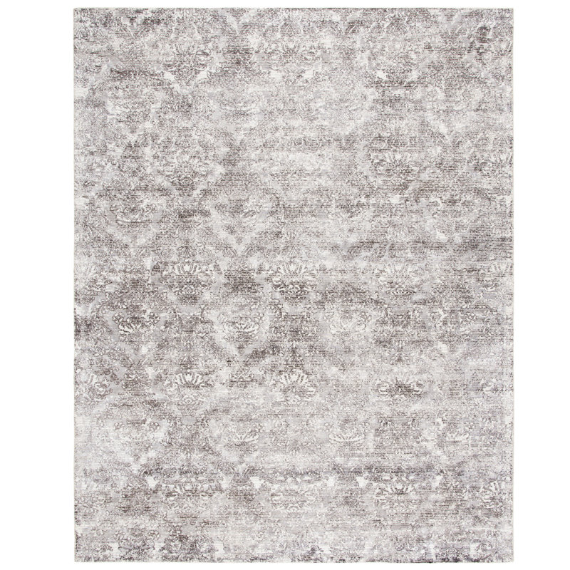 Cheshire Hand Woven 5 Wool/0.55 Viscose Oriental Rug in Gray/Blue, Rectangle 6' x 9'