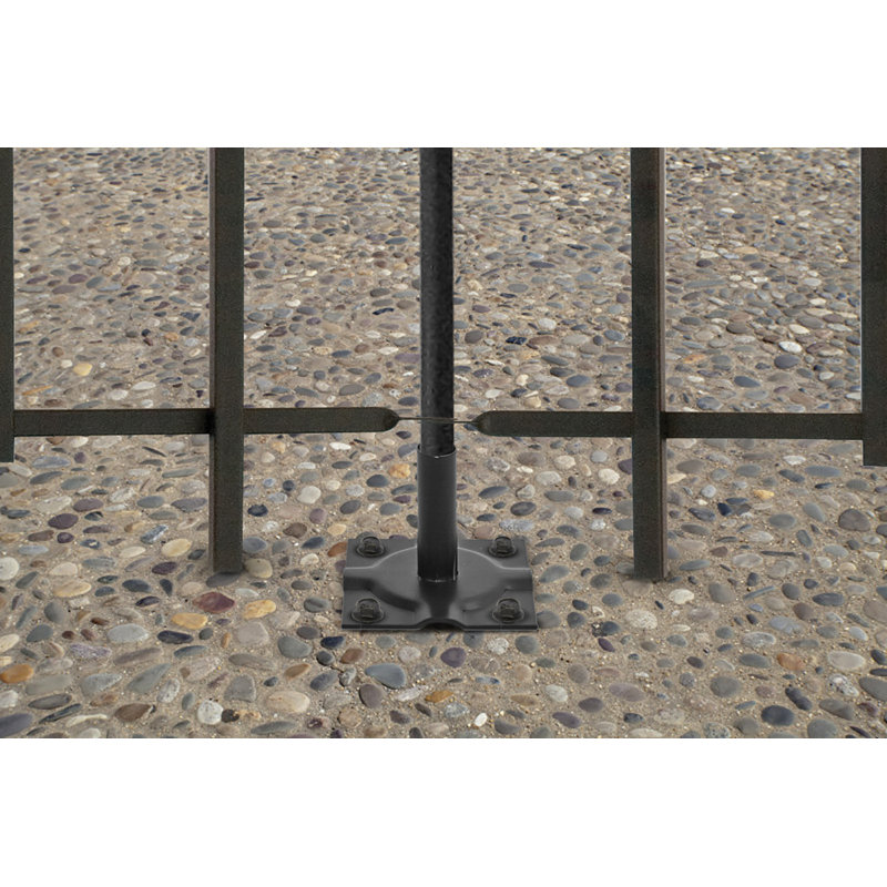 Mermec Dakota Fields Black Metal Post Skirt for Posts