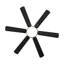 Ventilateur de plafond encastré noir mat Trerise-973154036-973154037