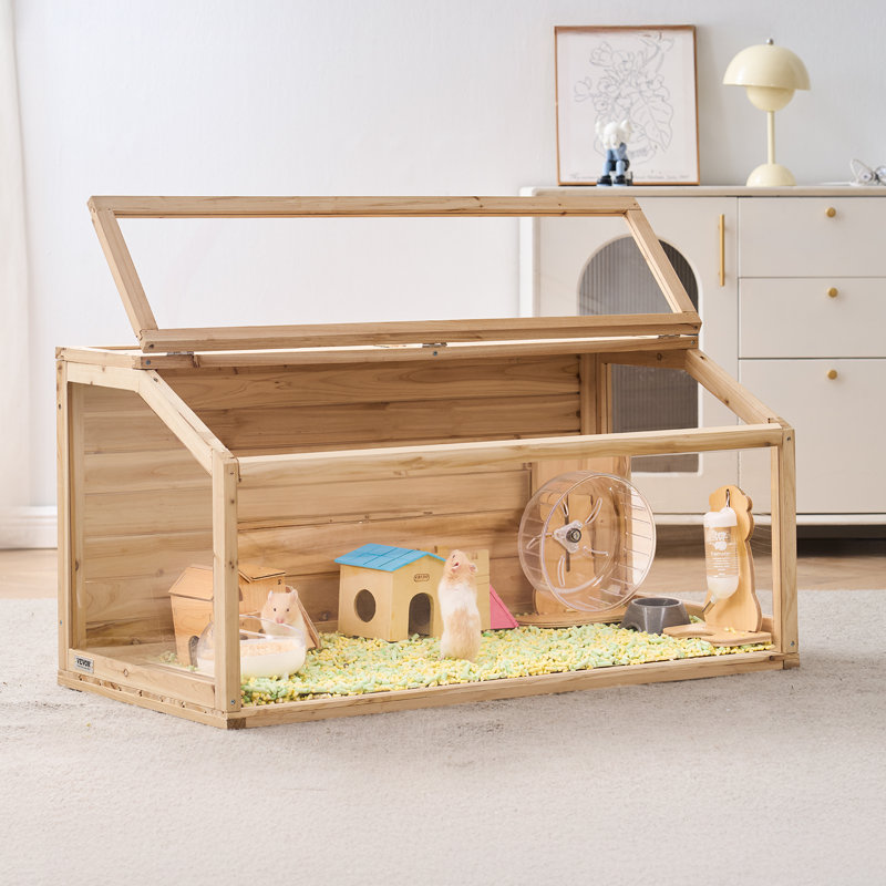Cage de hamster en bois, H 20 po x l 48 po x P 20 po