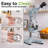 Zulay Kitchen Cast Iron Juicer - Heavy Duty Manual Juicer With Detachable Strainers For Easy Cleaning, Orange Juice Press For Citrus Fruits, Perfect For Bartenders, Juice Lovers & Health Enthusiasts