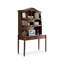 Bureau rectangulaire en bois massif brun noisette-1626754764