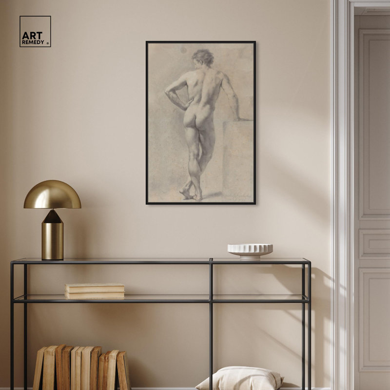 «Unveiling Extase», toile classique par Art Remedy, Cadre noir, H 31 po x l 21 po
