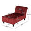 Chaise longue moderne capitonnée