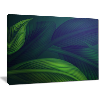 " Tropic Jungle Leaves Background "
