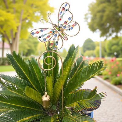 Bejeweled Butterfly Garden Stake