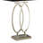 Brushed Nickel And Black Rectangular Shade Accent Lamp