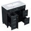 Meuble-lavabo polyvalent avec rangement spacieux et design fonctionnel