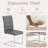 Square Pedestal Dining Set With 4 Luxury Faux Leather Dining Chairs-112246293-112246292
