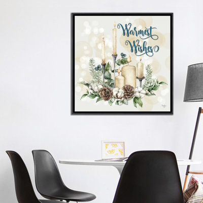 «Warmest Wishes», reproduction d'art sur toile encadrée