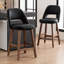 Upholstered Padded Counter Stools Armless Barstools With Wooden Legs For Kitchen Island Bar Counter-660955701