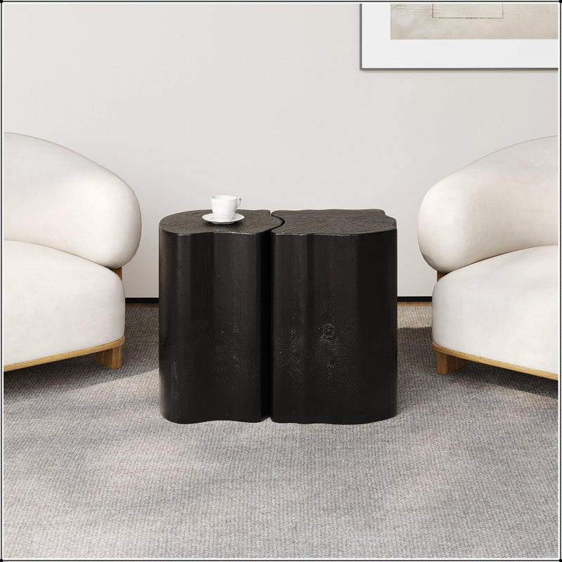 Table de bout 2-en-1 MGO, Noir