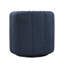 Fauteuil pivotant de salon contemporain avec surface en bois massif bleu Boucle