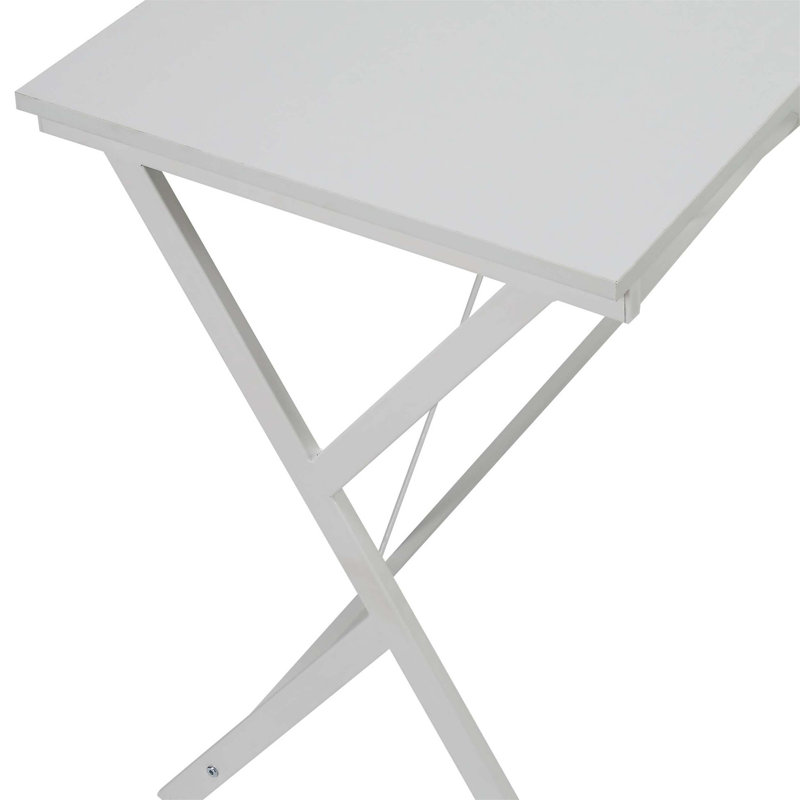 Bureau d'ordinateur en forme de L avec plateau de table spacieux et support d'ordinateur portable Dazenus Finish, idéal pour les espaces compacts et le multitâche.