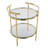 Nellye Glass Tray Top End Table