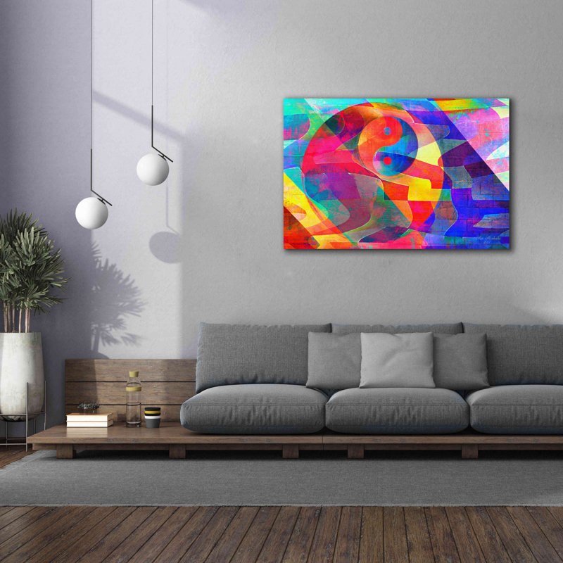«Color Abstract 3» par Ata Alishahi, estampe numérique sur toile, H 40 po x l 60 po x P 1,5 po