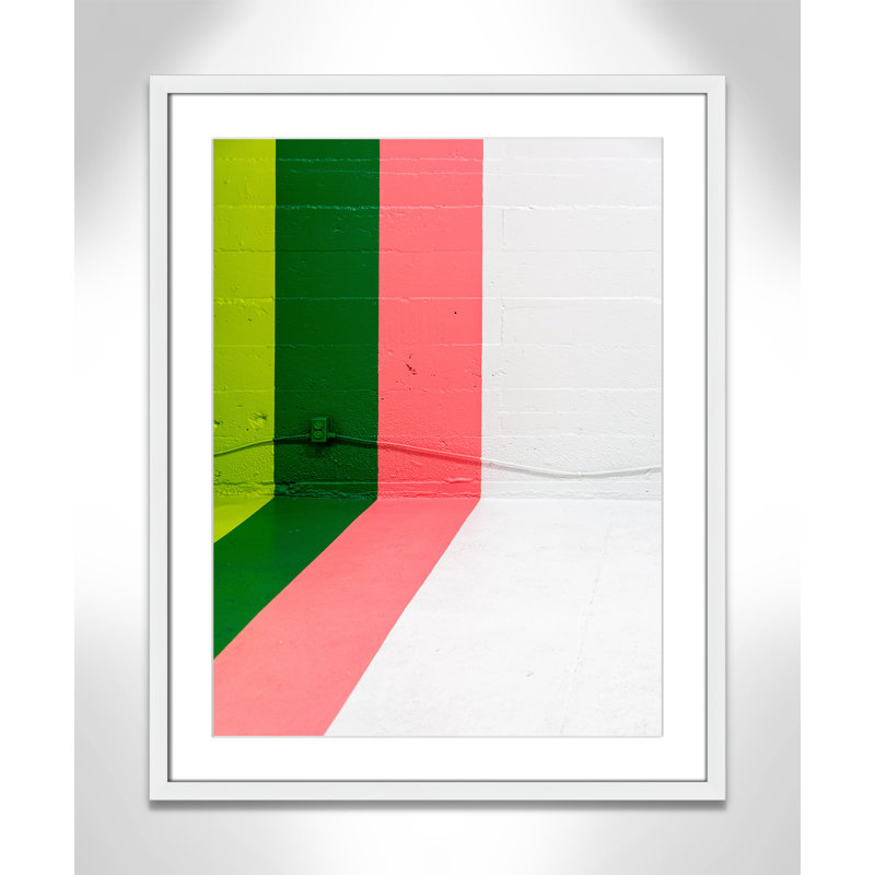 Imprimé Happy Happy, Oui, H 29,5 po x l 23,5 po x P 2 po, Cadre photo blanc