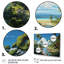 Palmier sur toile, impression de paysage de plage tropicale - Palmiers à la plage IV-500706832-500706847
