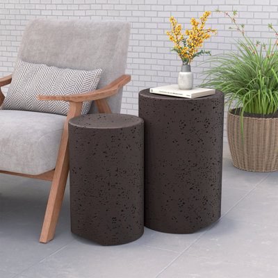 Table d'appoint en béton Alyannah