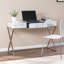 Bureau d'écriture en faux marbre avec rangement