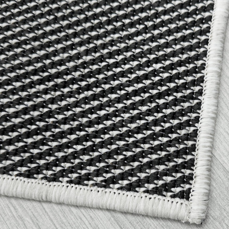 Runner Solid Colour Flatweave Area Rug, Runner 60 x 150 cm