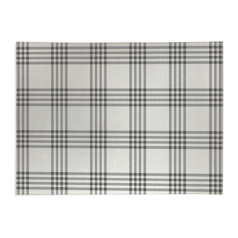 Tapis de bureau Christopher's, L 7 pi x L 5 pi, Ivoire/gris anthracite