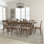 Ensemble de table de ferme pliante rustique Aylar avec chaises Ã  dossier croisÃ© et coussins