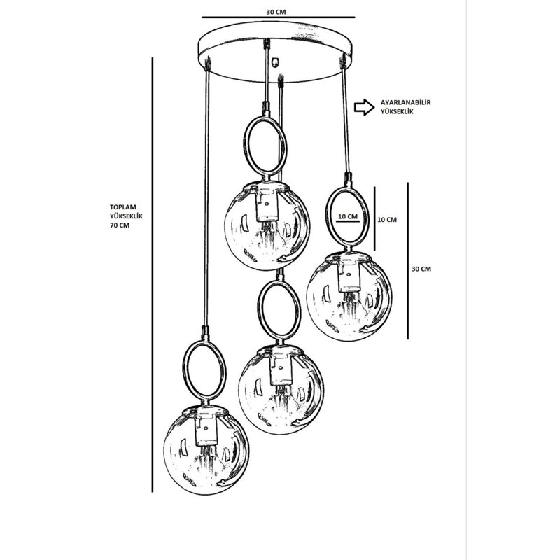 Lustre industriel scandinave, 100% métal, hauteur 27,6 po x 11,8 po | Peinture séchée au four et revêtement dégringolé | Douille E27, 40 W maximum | Finition noire élégante, parfaite pour les espaces de vie modernes et les salles à manger
