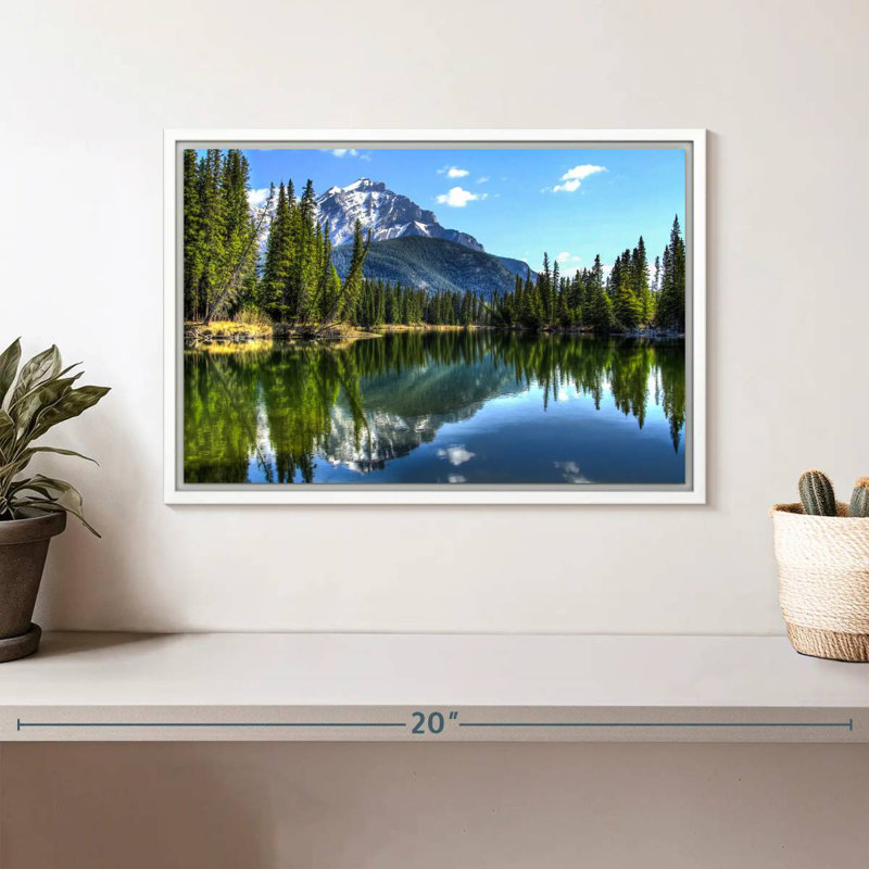 Parc national Banff, Cadre flottant blanc, 13 po x 9 po