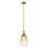 Downtown Urban - Olindo - Mini-luminaire suspendu avec tige 6 po 1 lumière - Abat-jour