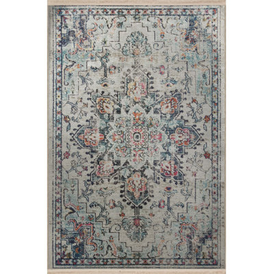 Beige Multi Color Traditional Floral Pattern Creative Vintage Decorative Machine Washable Area Rug