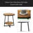 Modern Side Table,Rustic End Table,Round Coffee Table