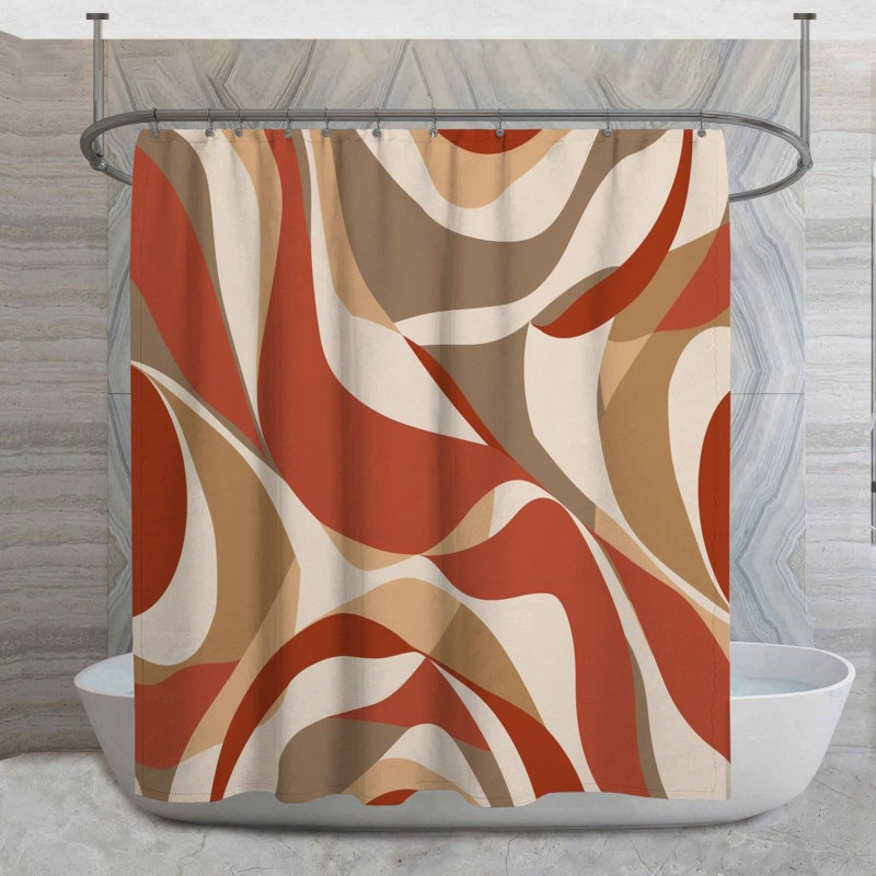 Rideau de douche Swirls, H 73 po x l 70 po