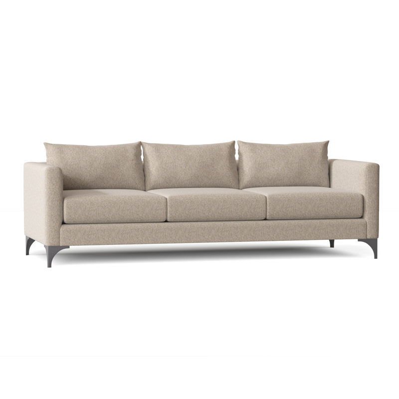 Vess Upholstered 87'' Sofa, Boulderdash Sand