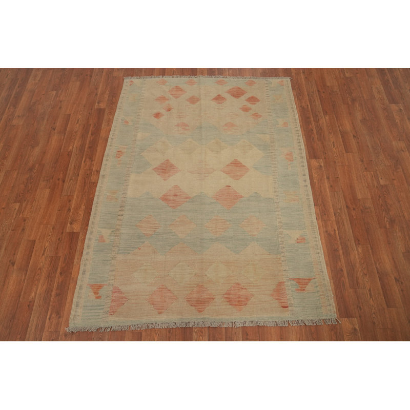 Tapis doux pastel à motif de losanges pastel: 4x6