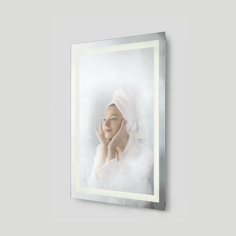 Jahon Rectangle Frameless Anti-Fog Wall Mirror, 36" x 48"