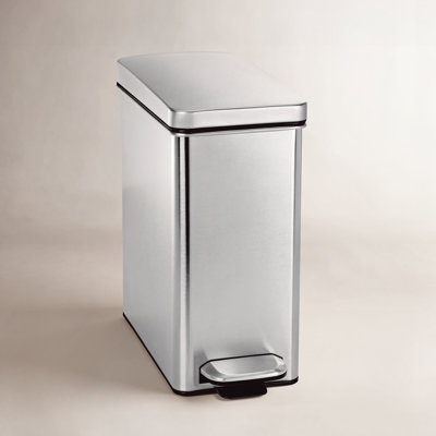 simplehuman 2.6gal Slim Profile Trash Can